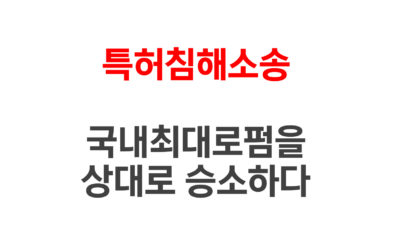 승소사례 – 특허침해소송, 국내최대로펌을 상대로 승소하다1