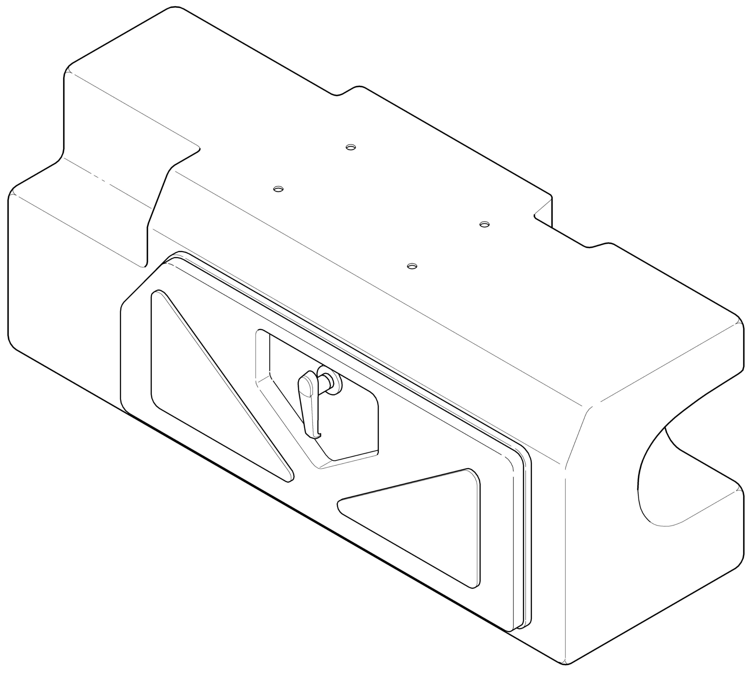 선행디자인 — 화물차량용 공구함 사시도
