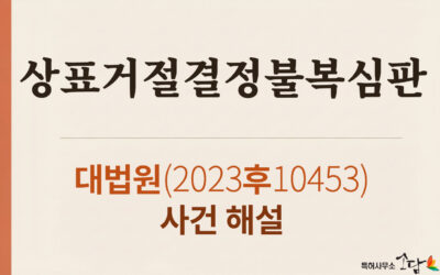 상표거절결정불복심판, 지도 모양 상표는 25년 사용해도 등록 안 된다