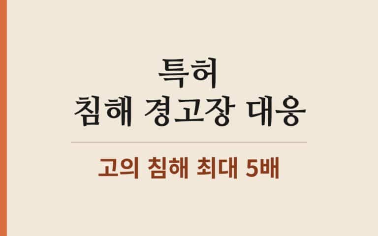 특허침해 경고장, 받은 날부터 30일 대응 타임라인 — 무시하면 안 되는 법적 이유